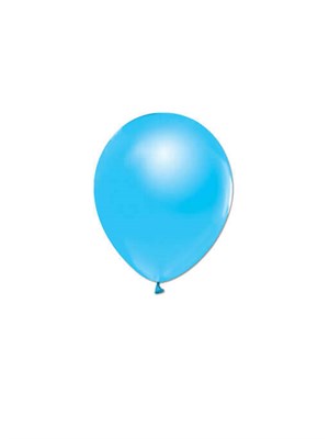Açık Mavi Metalik Balon 10'Lu 12