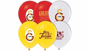 Baskılı Balon Pastel Renk Galatasaray 100'lü