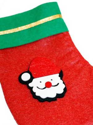 Noel Babalı Yılbaşı Çorabı Keçe 25 Cm
