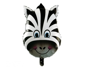 Zebra Kafası Folyo Balon